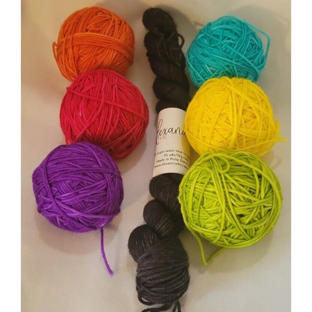 130 grams Rainbow Yarn Sock Yarn Alexandra The Art Of Yarn B30